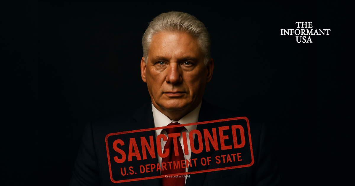 Cuban president, defense, and interior ministers barred from entering U.S. over 2021 crackdown.