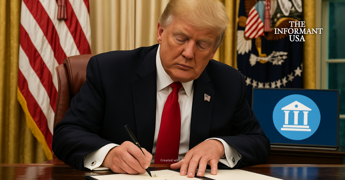 TRUMP DRAFTING EXECUTIVE ORDER TO ADDRESS ALLEGED BANK DISCRIMINATION AGAINST CONSERVATIVES