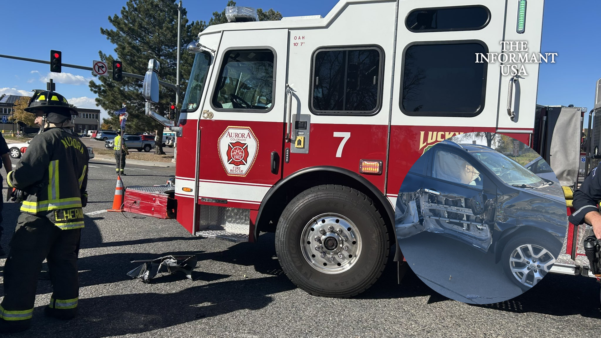 Aurora fire truck crash, Colorado traffic incident, Javohir Asrorov, firefighters injured Aurora, Aurora police, emergency vehicle crash, Colorado driver charged, no insurance registration