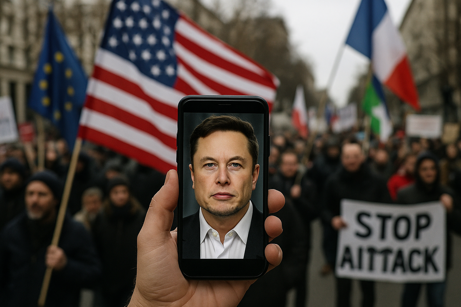 ❗️🇺🇸🚨 ELON MUSK SAYS RAISING FOREIGN FLAGS SHOULD LEAD TO “IMMEDIATE DEPORTATION,” CALLS IT “TREASON”