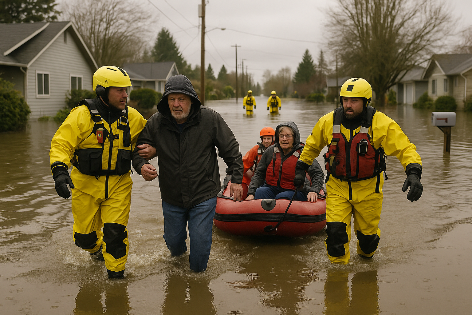 🌧️🌊 THOUSANDS EVACUATED ACROSS U.S. PACIFIC NORTHWEST AS RIVERS HIT RECORD FLOOD LEVELS