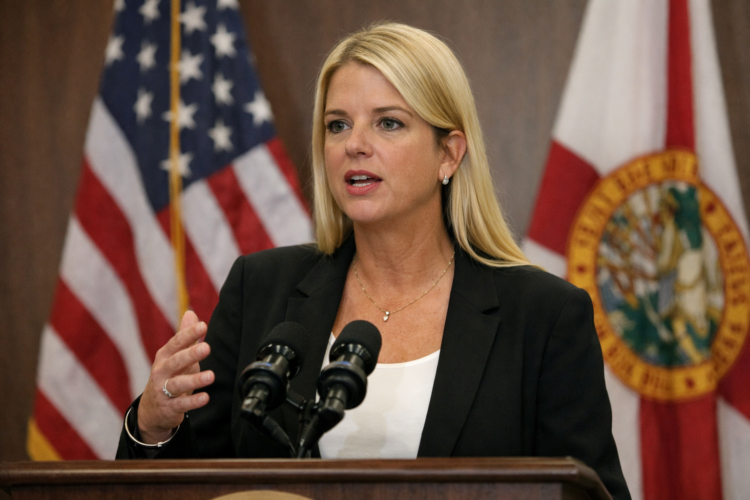 ❗⚖️🇺🇸 PAMELA BONDI PRAISES TRUMP, HAILS “HISTORIC” GAINS ON CRIME, BORDER, AND DRUGS