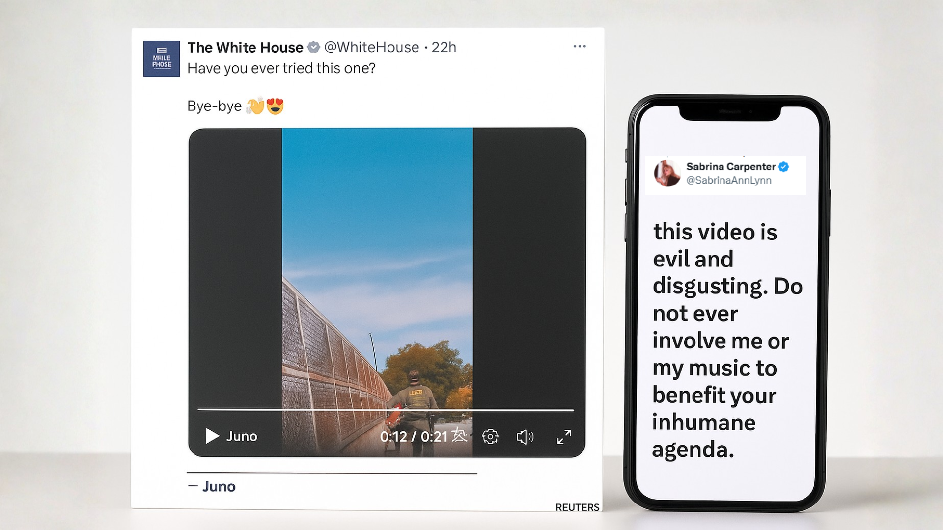 ❗️🎵🔥 SABRINA CARPENTER CONDEMNS WHITE HOUSE FOR USING HER SONG “JUNO” IN ICE PROMOTIONAL VIDEO