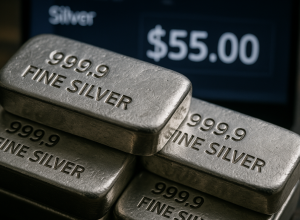🥈 Silver hits a record $55 per ounce, breaking all previous highs amid surging demand and market uncertainty.
#Silver #Markets #PreciousMetals #Investing #TheInformantUSA